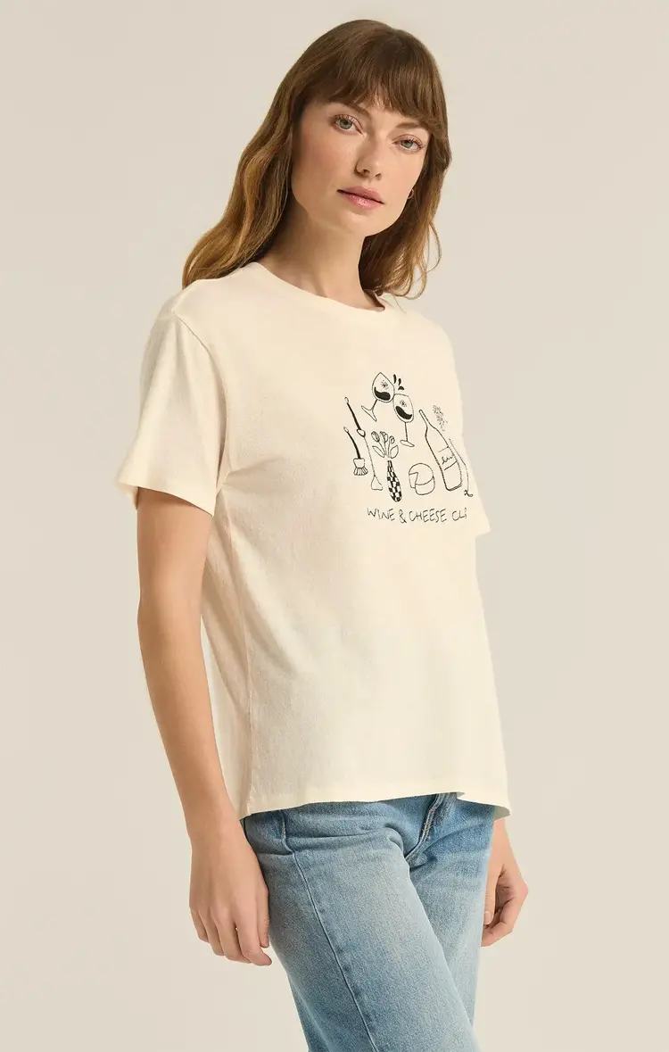 ZSupply Wine & Cheese Pacific Tee Sea Salt