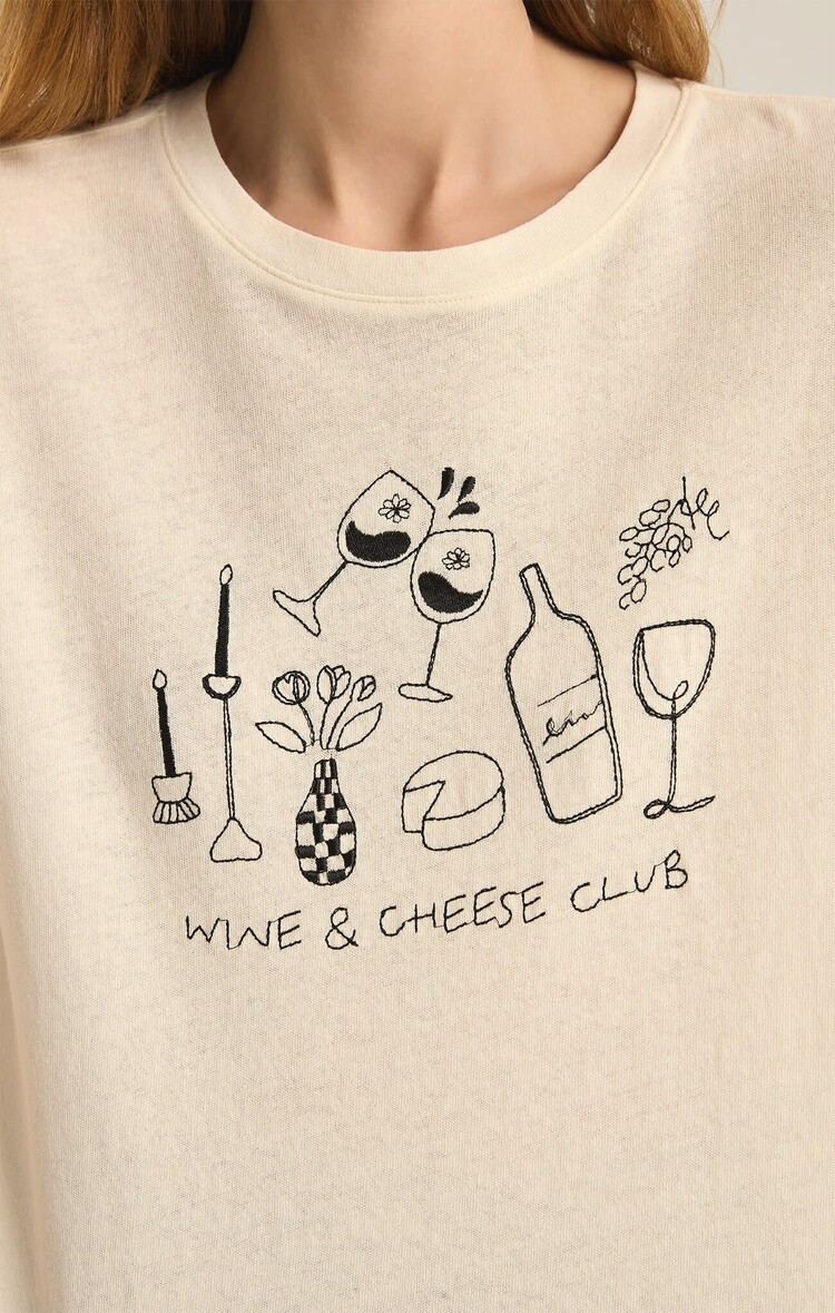 ZSupply Wine & Cheese Pacific Tee Sea Salt
