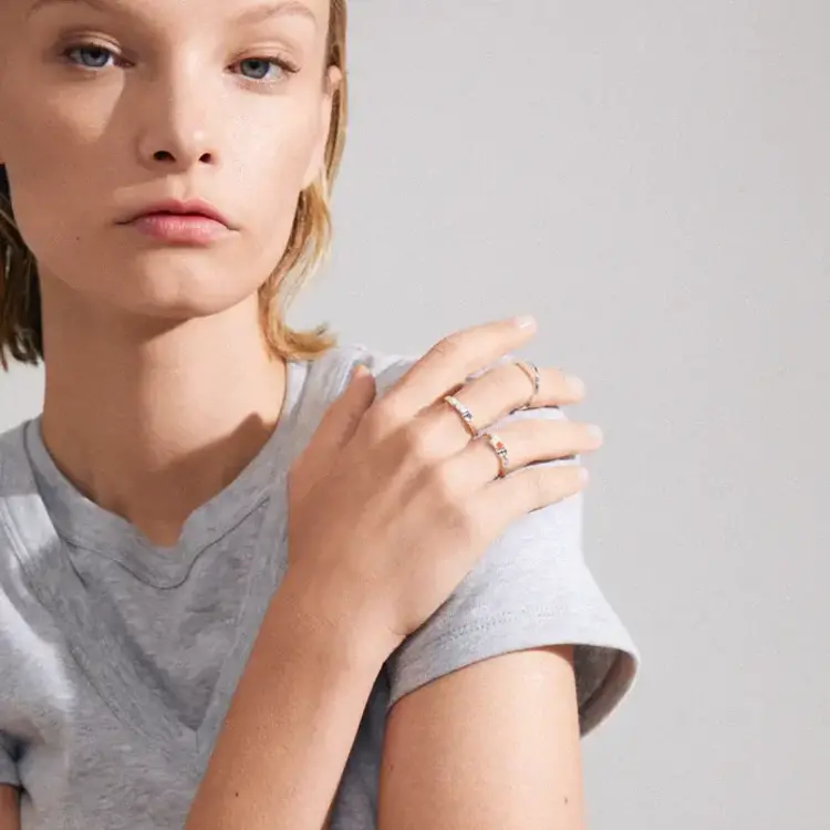 Pilgrim Jewellery TRUST Recycled Ring 3 in 1 Set Silver