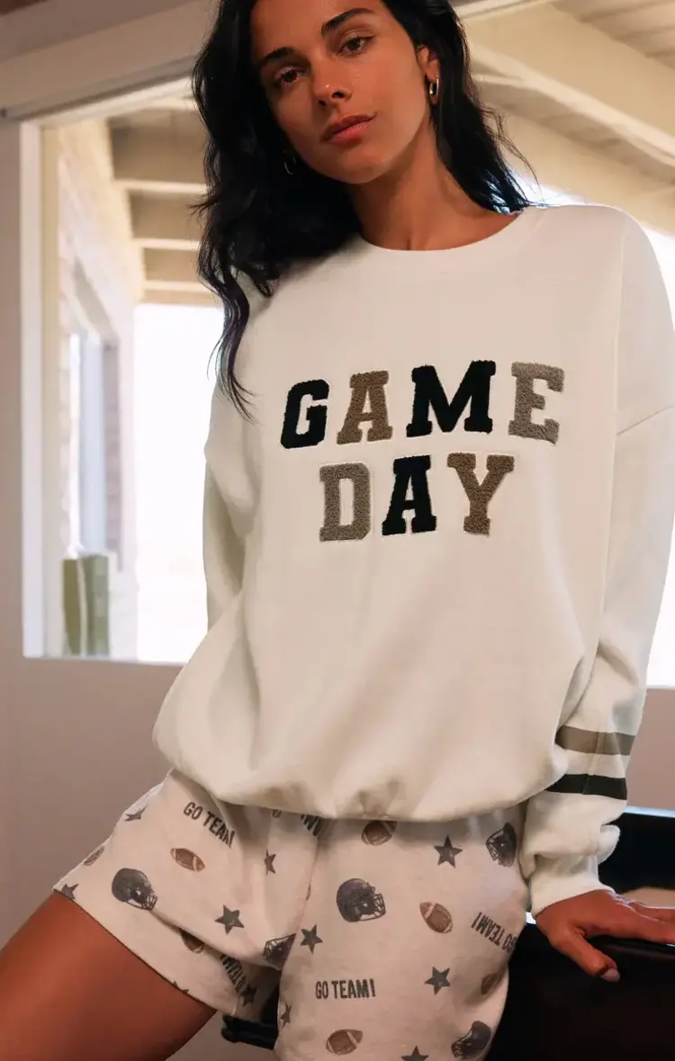 ZSupply Sporty Football Star Short Heather Linen