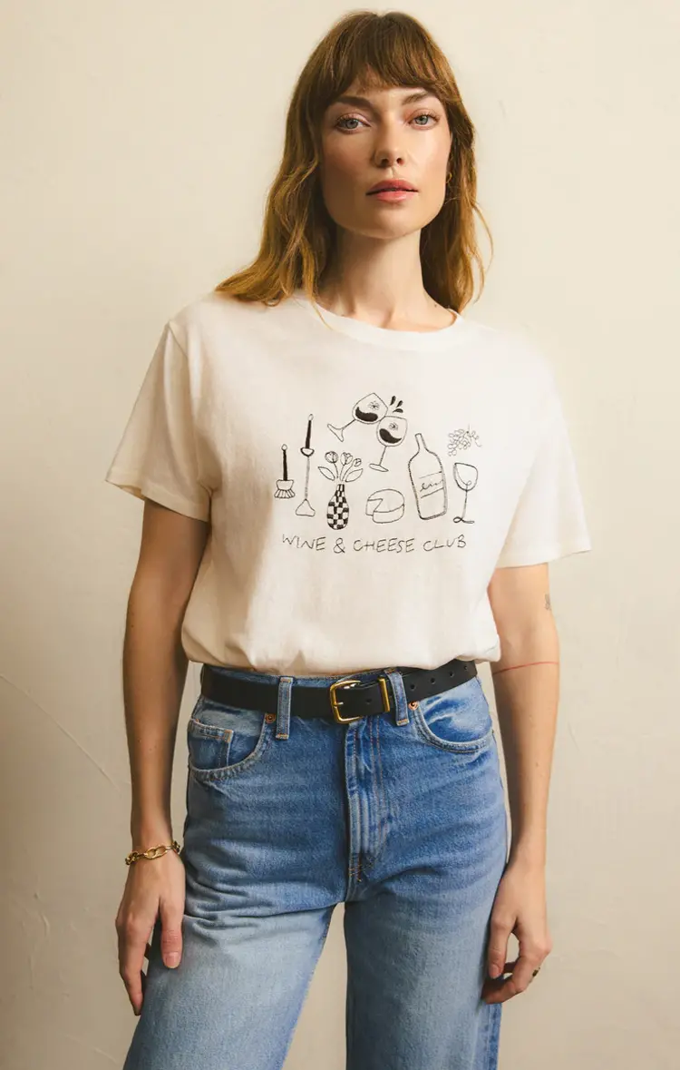 ZSupply Wine & Cheese Pacific Tee Sea Salt