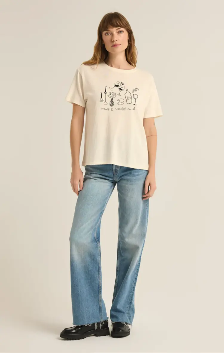 ZSupply Wine & Cheese Pacific Tee Sea Salt