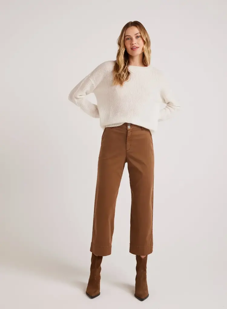 Bella Dahl Sofia Wide Leg Crop Spiced Brown