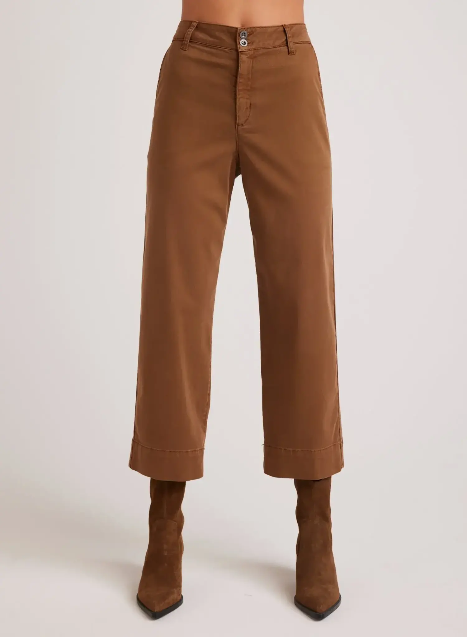 21aw fcrb「WIDE CROPPED EASY PANTS」XL 茶 | ヤマダウェブコム