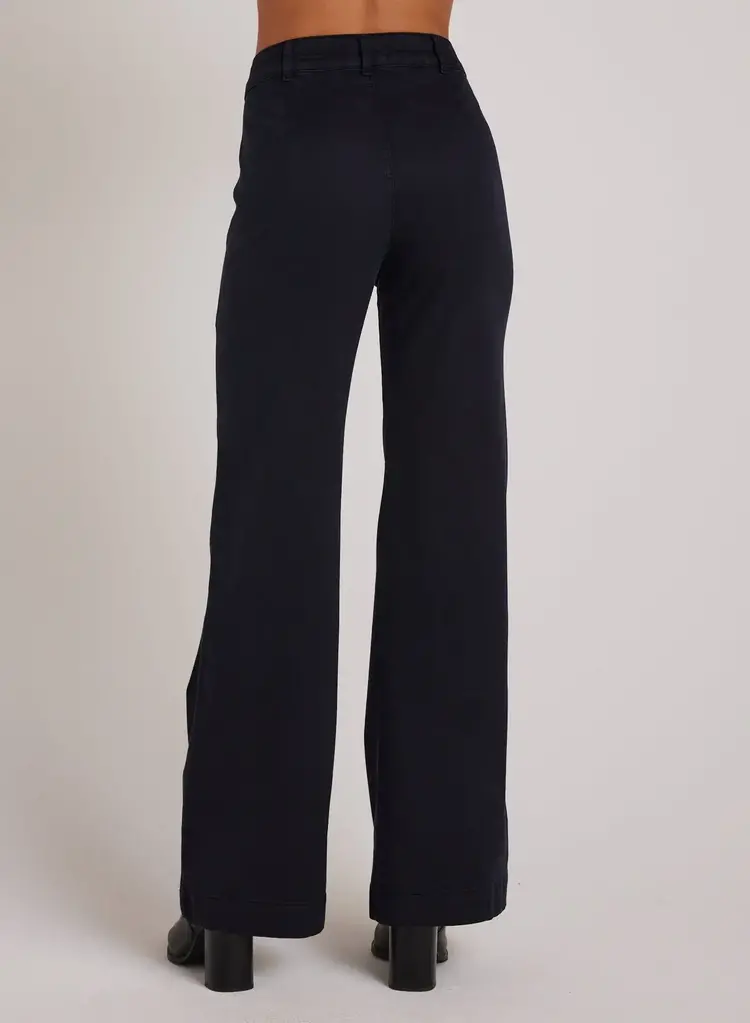Bella Dahl Lola Two Pocket Wide Leg Soft Black