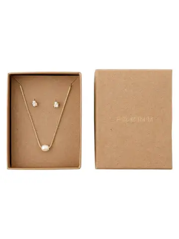 Pilgrim Jewellery ALAYAH Gift Set Necklace & Stud Earrings Gold