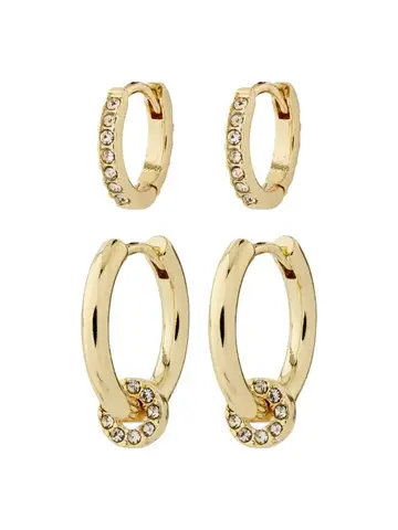 Pilgrim Jewellery SCOTTIE Recycled 2 in 1 Earring Set Gold
