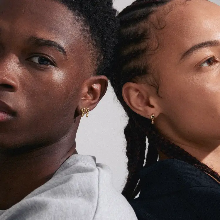 Pilgrim Jewellery RYPER Recycled Earrings Gold