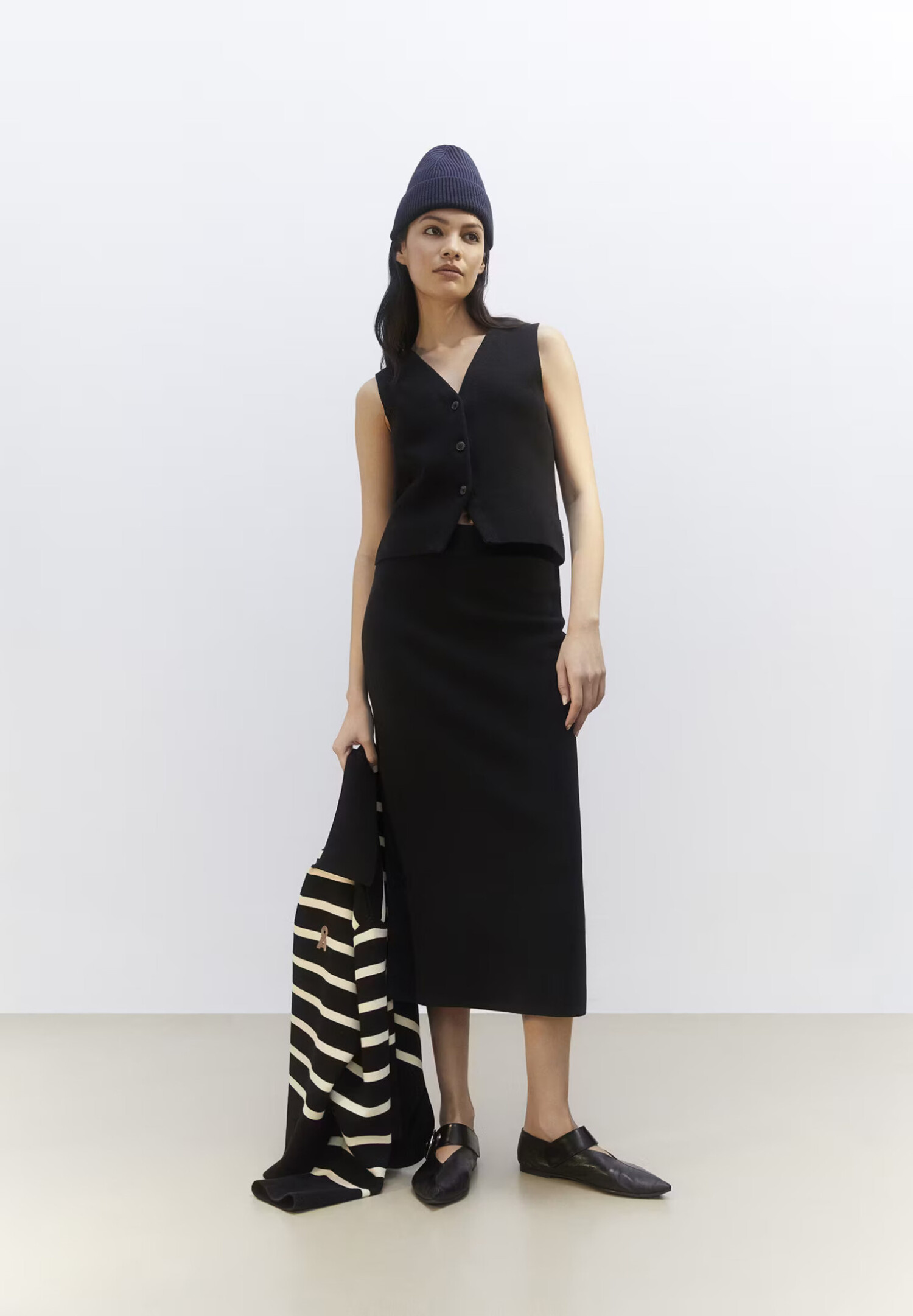 Mel gather skirt andmary black Sサイズ andmary Mel gather skirt