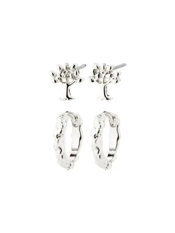 Pilgrim Jewellery PIPER Recycled Earring Gift Set Silver