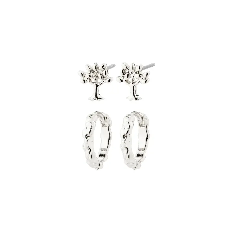 Pilgrim Jewellery PIPER Recycled Earring Gift Set Silver