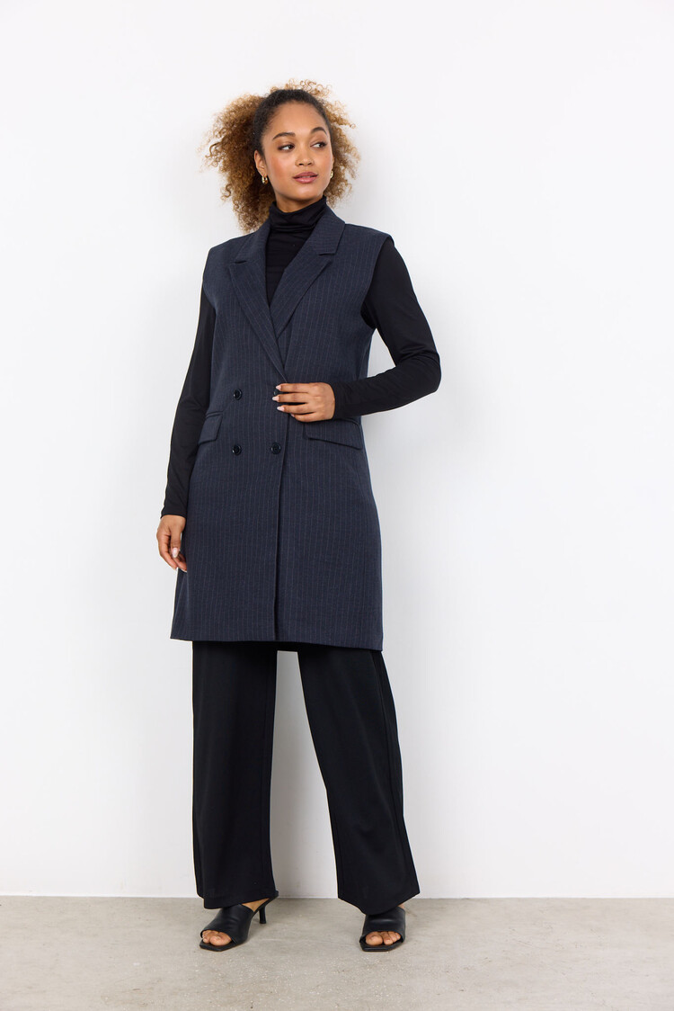 Soyaconcept Isabelle 3 Waistcoat Blue Iris