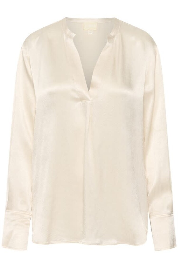 Soaked in Luxury Evaline Blouse Whitecap Grey