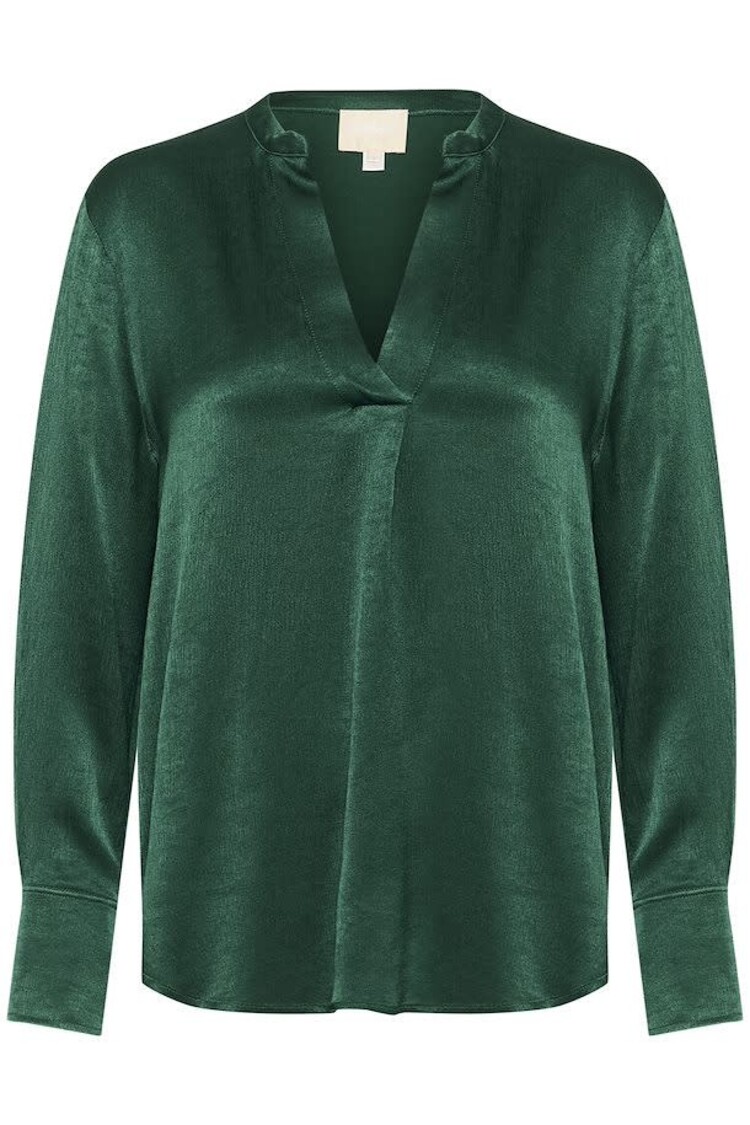Soaked in Luxury Evaline Blouse Rain Forest