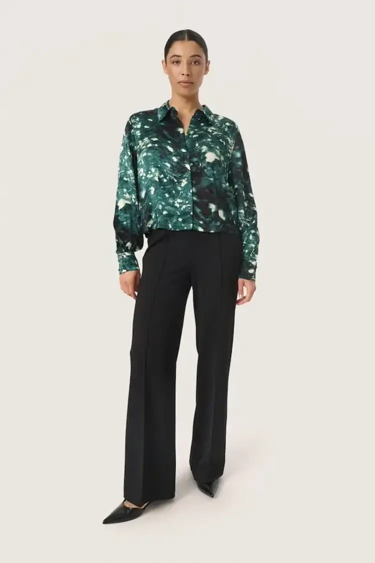 Soaked in Luxury Mira Blouse Rain Forest Splash