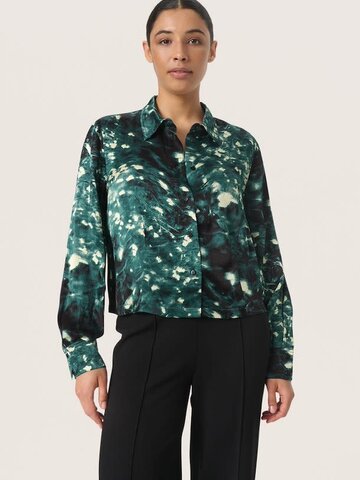 Soaked in Luxury Mira Blouse Rain Forest Splash