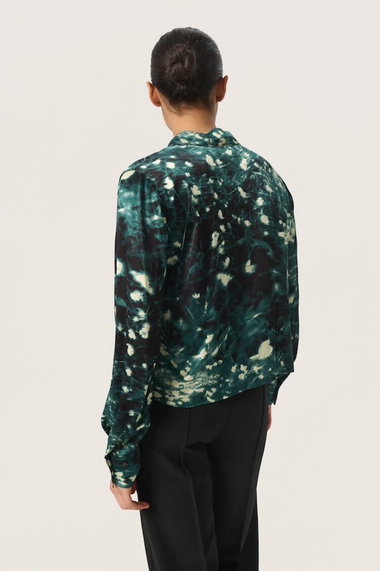 Soaked in Luxury Mira Blouse Rain Forest Splash