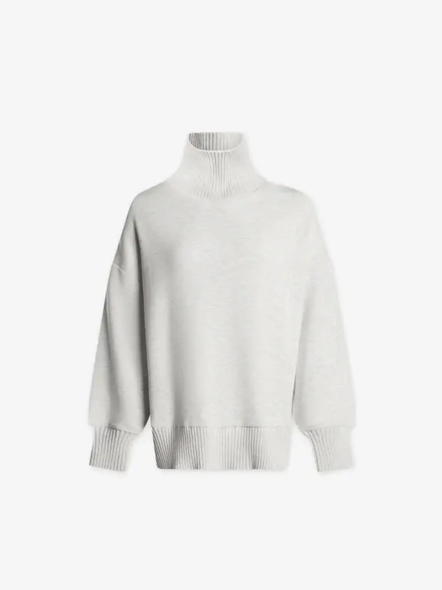 Varley Barker High Neck Pullover Ivory Marl