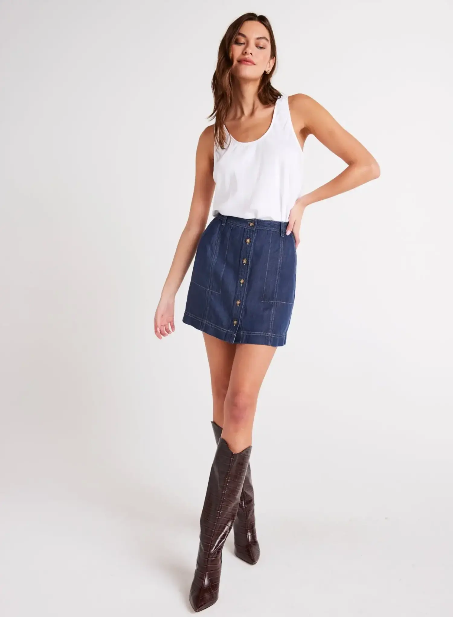 Bella dahl denim dress hot sale