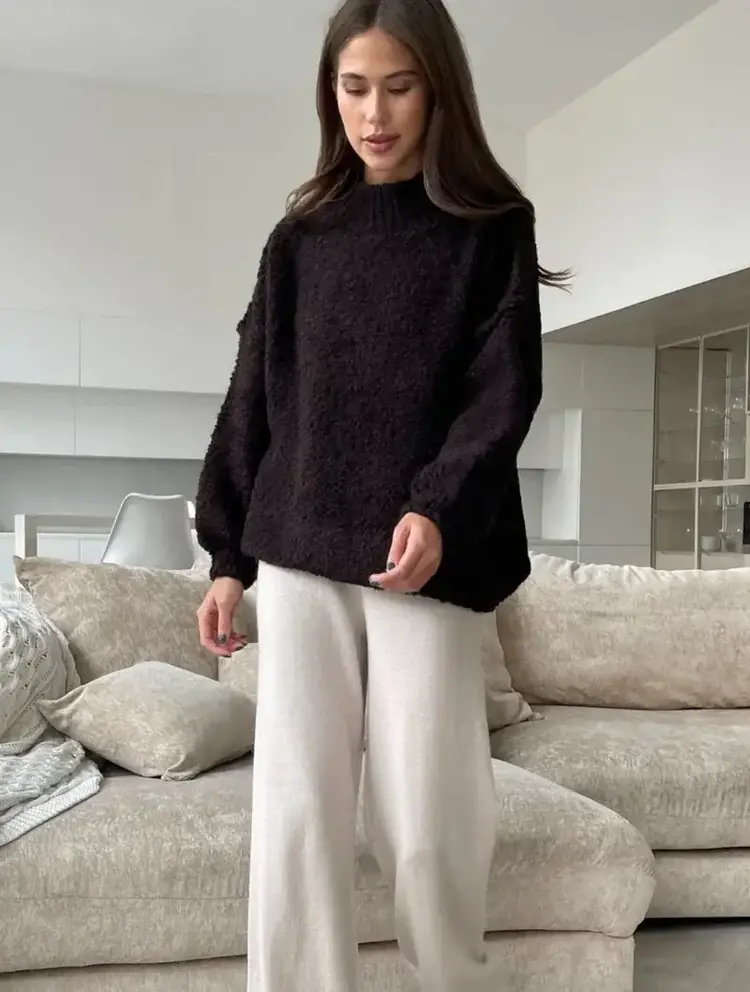 Charli London Jessica Sweater Chocolate