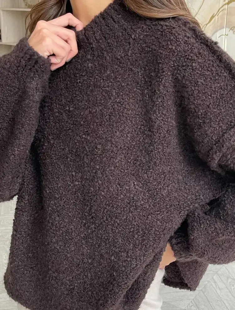 Charli London Jessica Sweater Chocolate