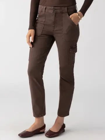 Sanctuary Sculpted Hayden Cargo Pant Brown Sugar