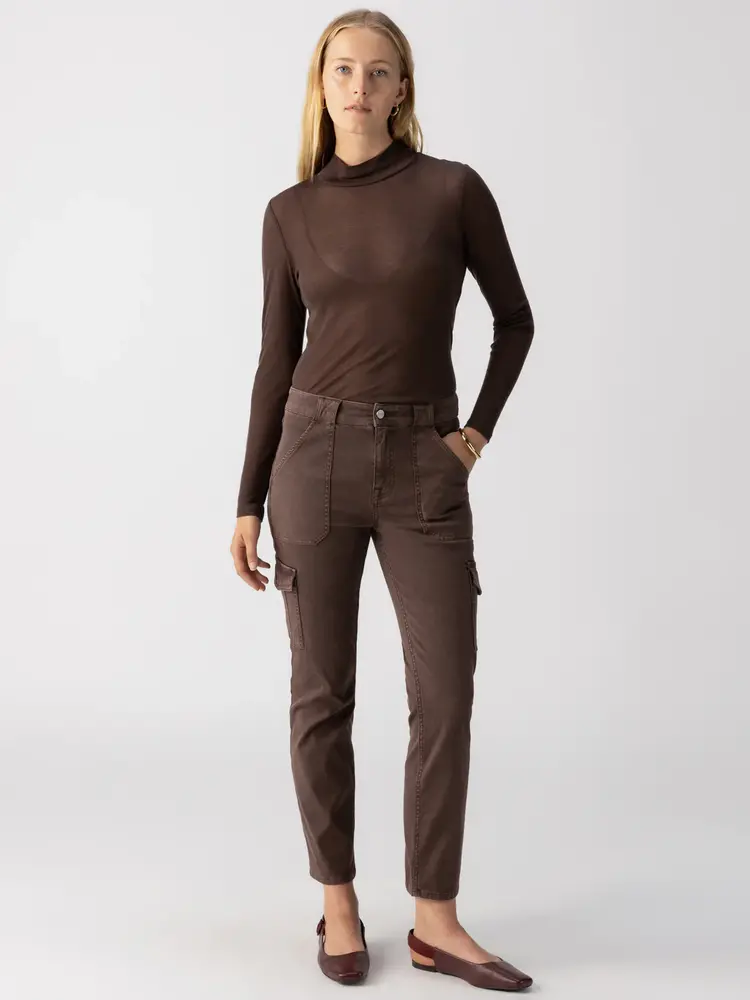 Sanctuary Sculpted Hayden Cargo Pant Brown Sugar