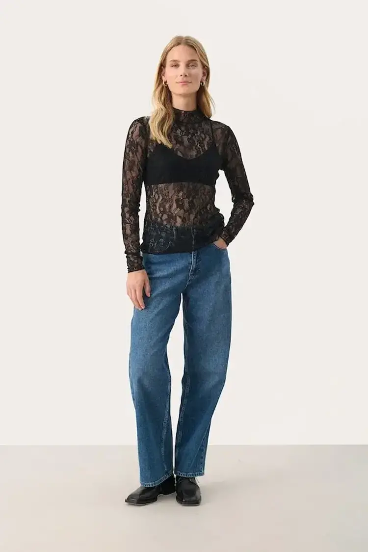 Part Two Lior Sheer Top Black