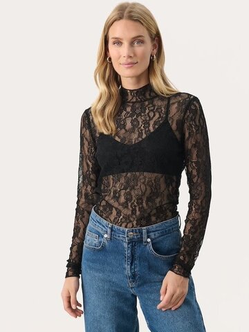 Part Two Lior Sheer Top Black