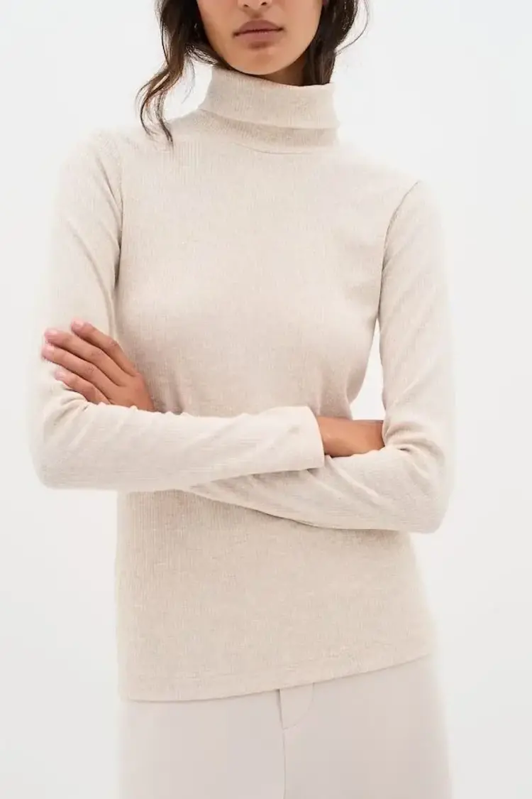 InWear Dagnal Rollneck Melange Ecru