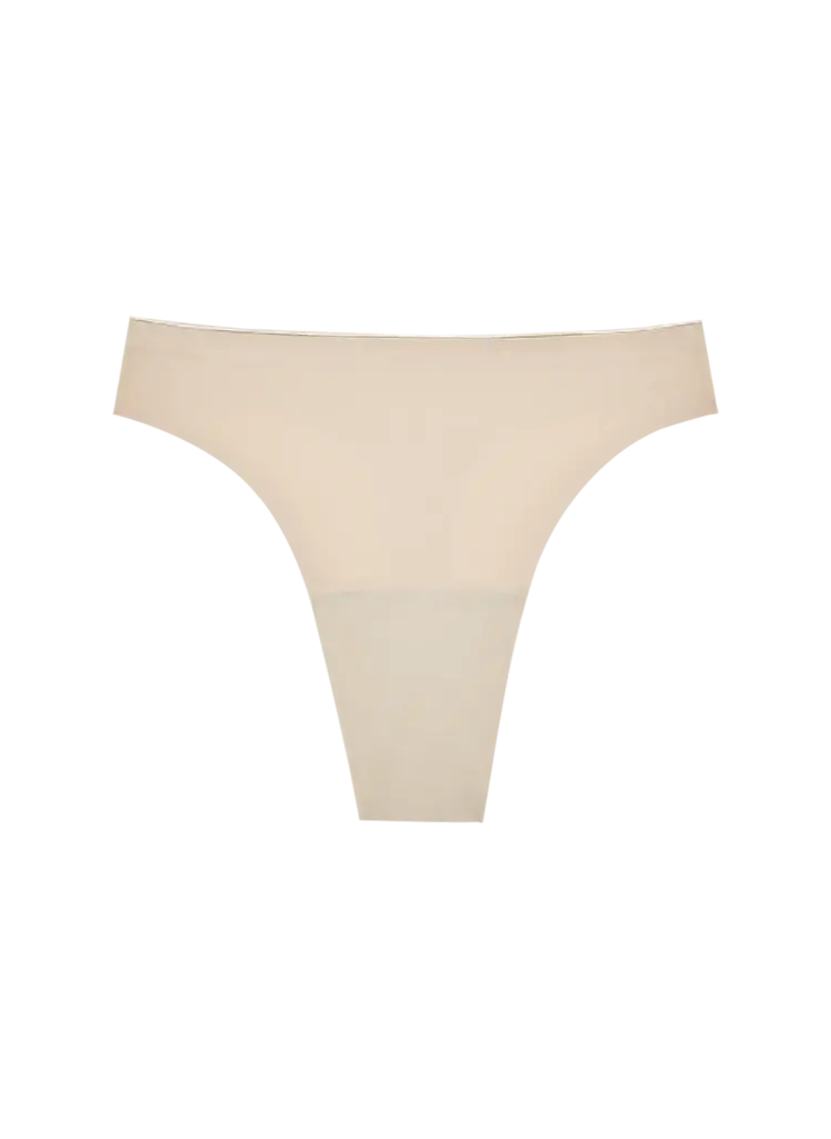 Huha Seamless High Rise Mineral Thong Beige
