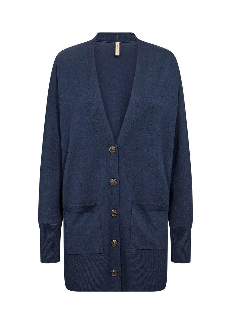 Soyaconcept Dollie 739 Knit Cardigan Blue Iris Melange