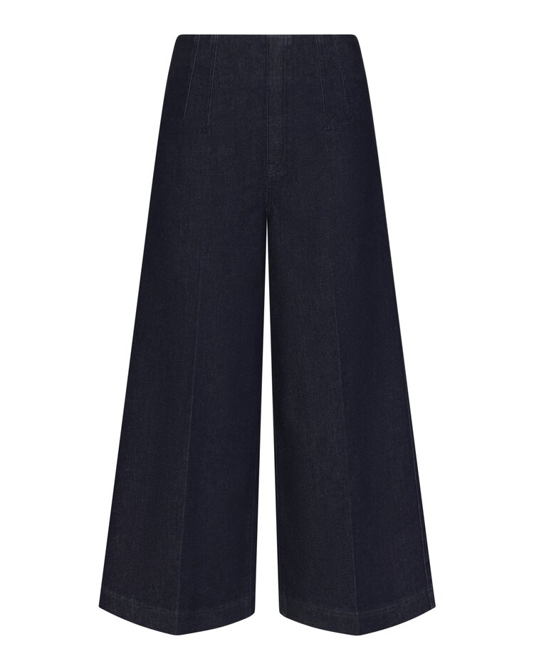 Spanx Zero Waistband Crop Wide Leg Jean