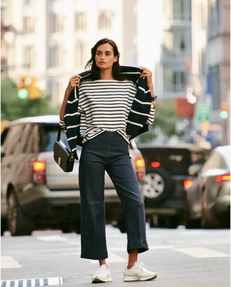 Spanx Zero Waistband Crop Wide Leg Jean