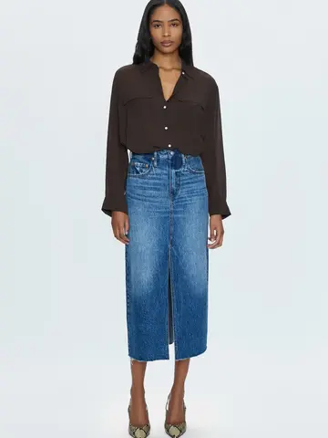 Pistola Alice High Rise Midi Skirt - Fairfax