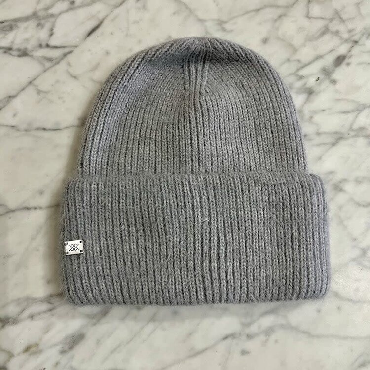 Soia & Kyo Jaya Fuzzy Rib Knit Toque Stone