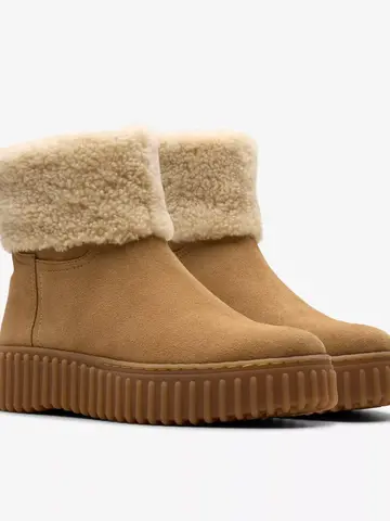 Clarks Torhill Turn Light Tan Lined