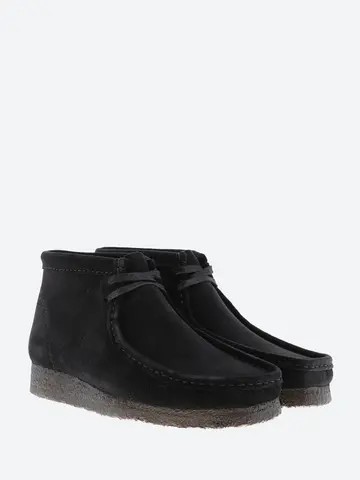 Clarks Wallabee Boot Black Suede