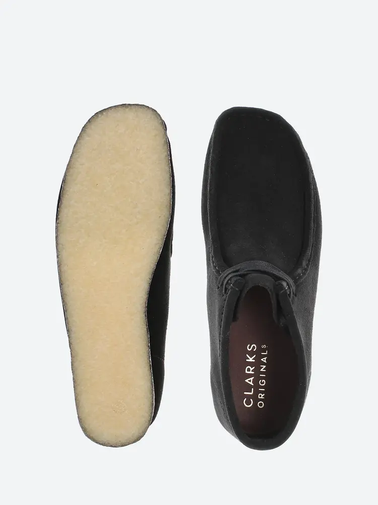Clarks Wallabee Boot Black Suede