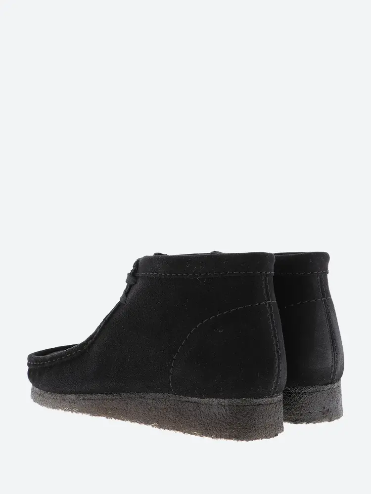 Clarks Wallabee Boot Black Suede
