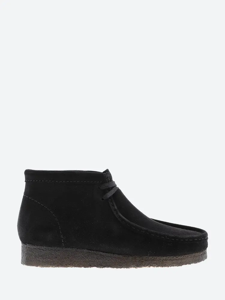 Clarks Wallabee Boot Black Suede