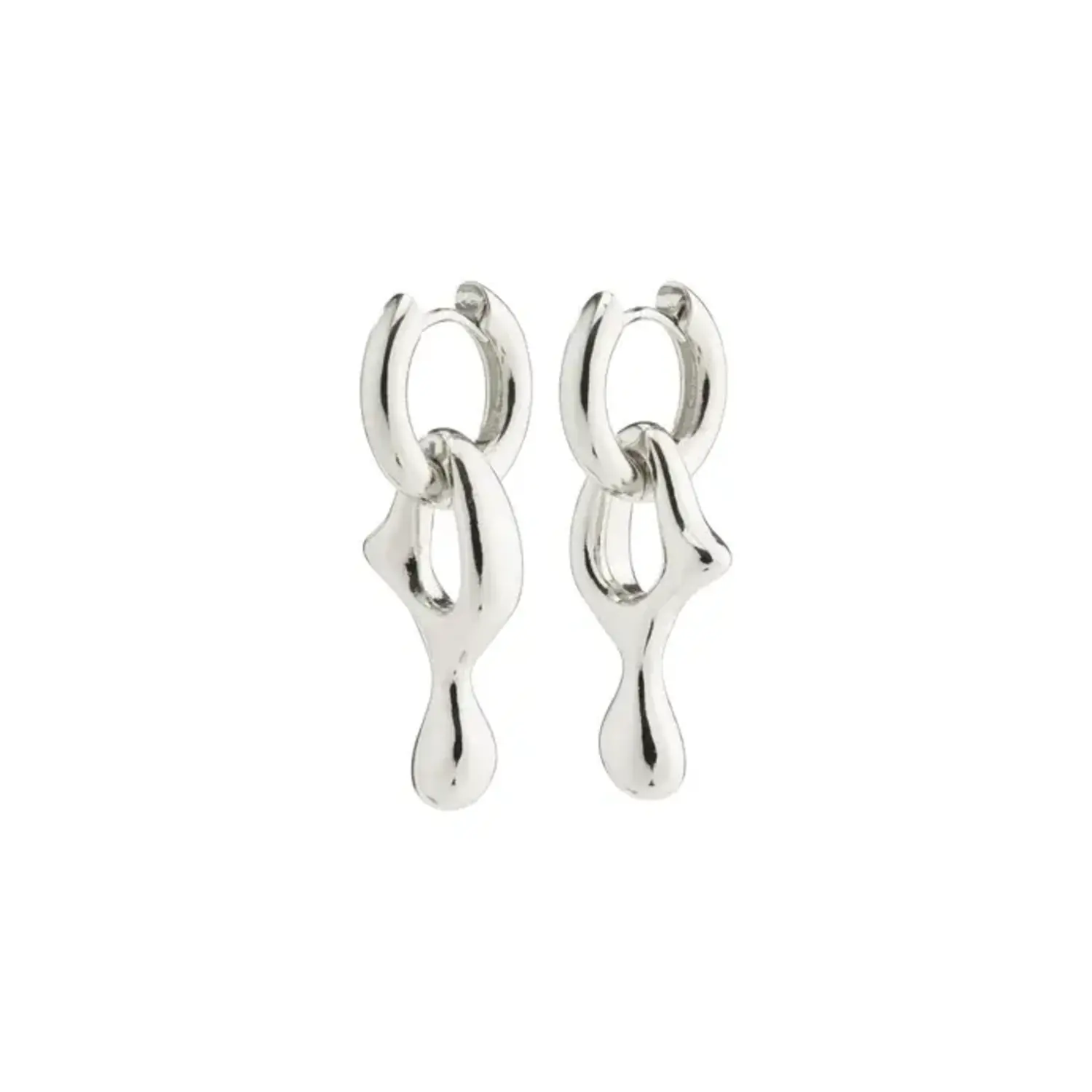 Pilgrim Jewellery | Wave Recycled Earrings Silver - Tryst Boutique