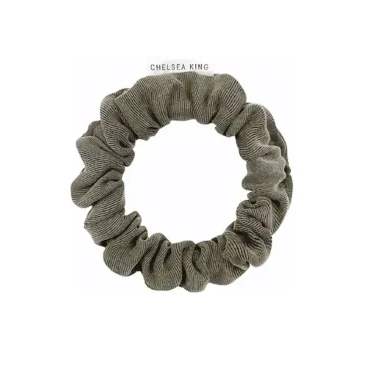 Chelsea King Luxe Olive Scrunchie Thin