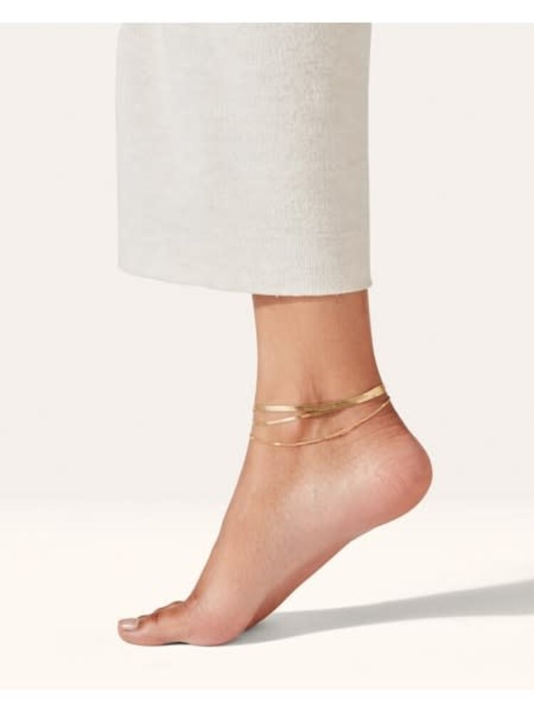 Jenny Bird Surfside Anklet Gold