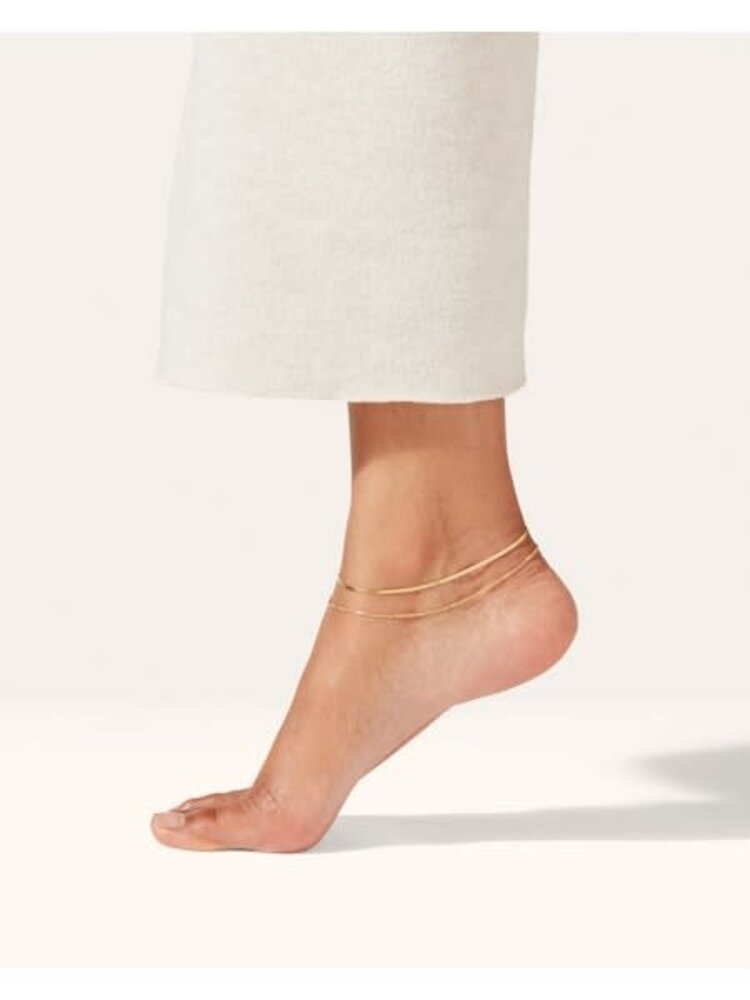 Jenny Bird Surfside Anklet Gold