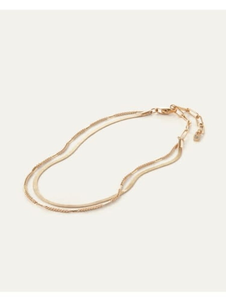 Jenny Bird Surfside Anklet Gold