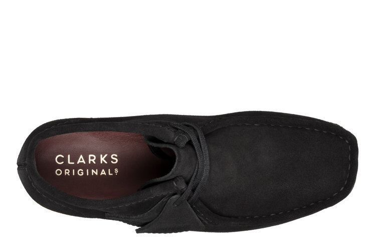Clarks Wallabee Boot Black Suede