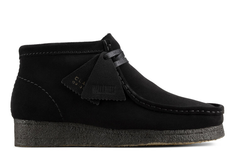 Clarks Wallabee Boot Black Suede