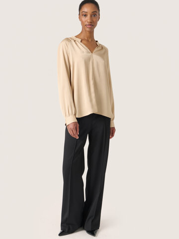 Soaked in Luxury Loana Blouse Irish Cream