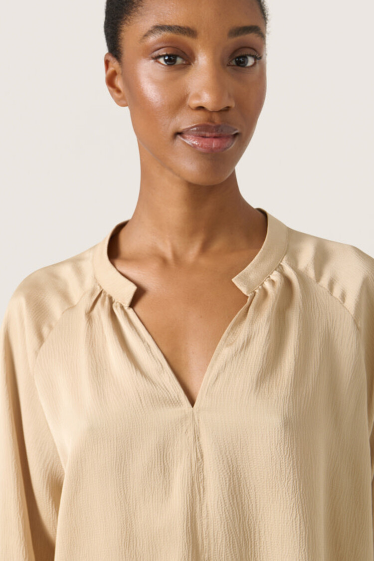 Soaked in Luxury Loana Blouse Irish Cream